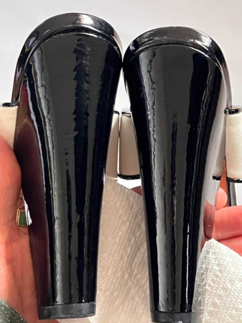 L.A.M.B. Sandra Sandal Black & White EUC Sz 6.5 - Picture 10 of 10
